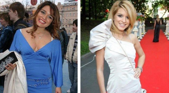 Ксения Бородина: история похудения и пластики (фото до и после)